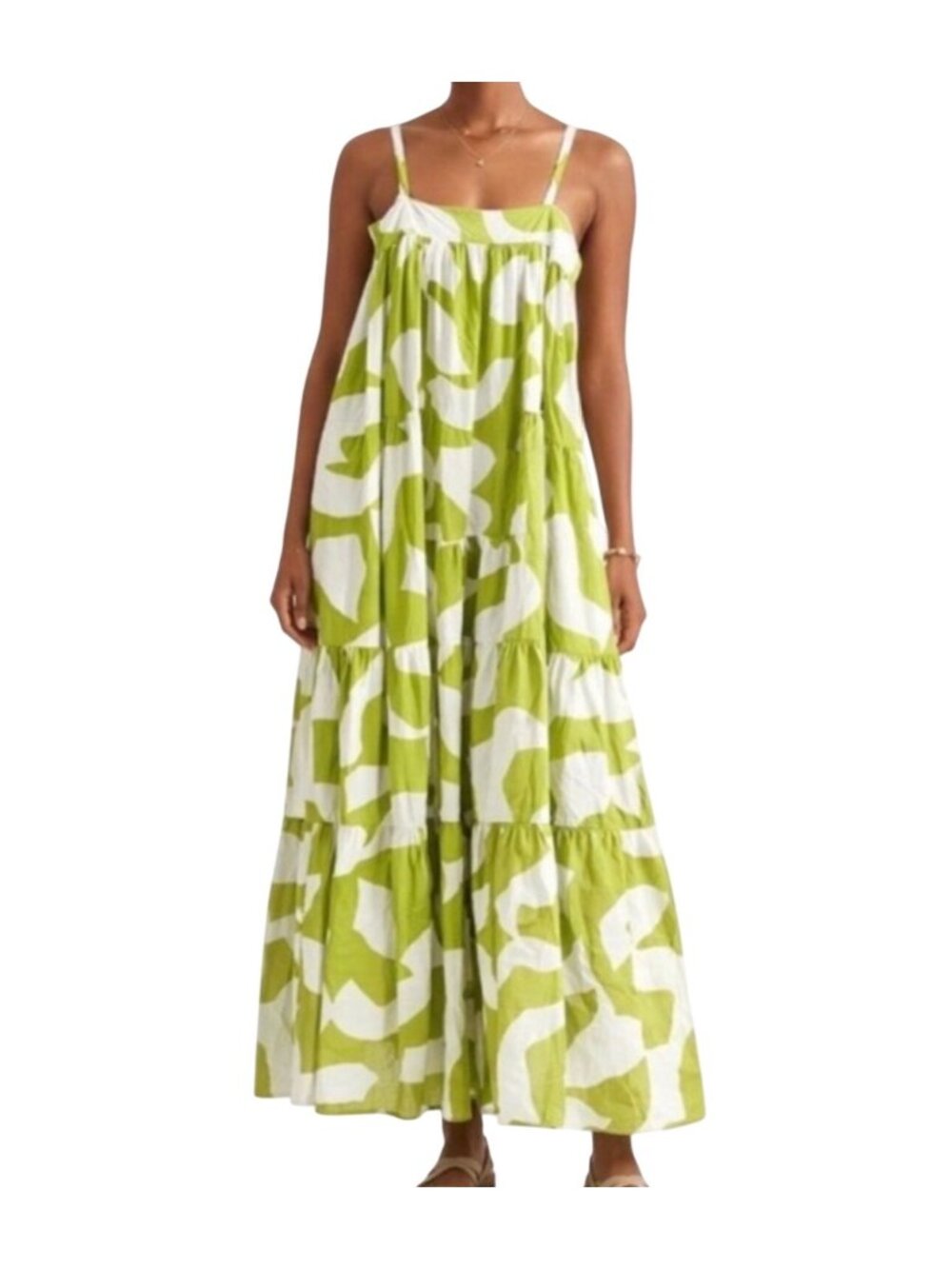 Anthropologie Abel The Label Bright Citron Maxi Dress Size S